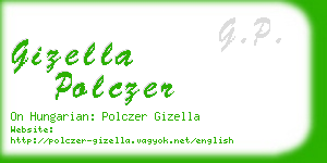 gizella polczer business card
